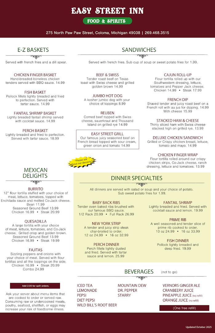 Easy Street Inn Food & Spirits